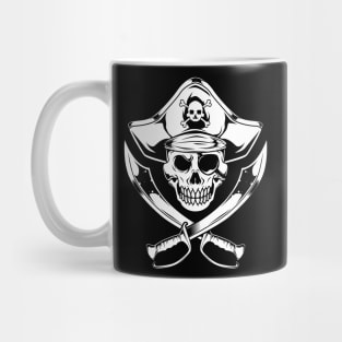 Pirate flag with sabers and skull - Pirate Mug